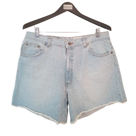 Moda Intl The London Jean Denim Cut Off Women's‎ Shorts Size 16 Inseam 4.5 in - Picture 2 of 9